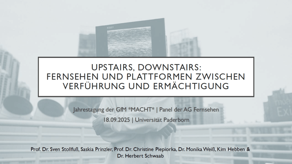 Titelfolie Panel der AG Fernsehen